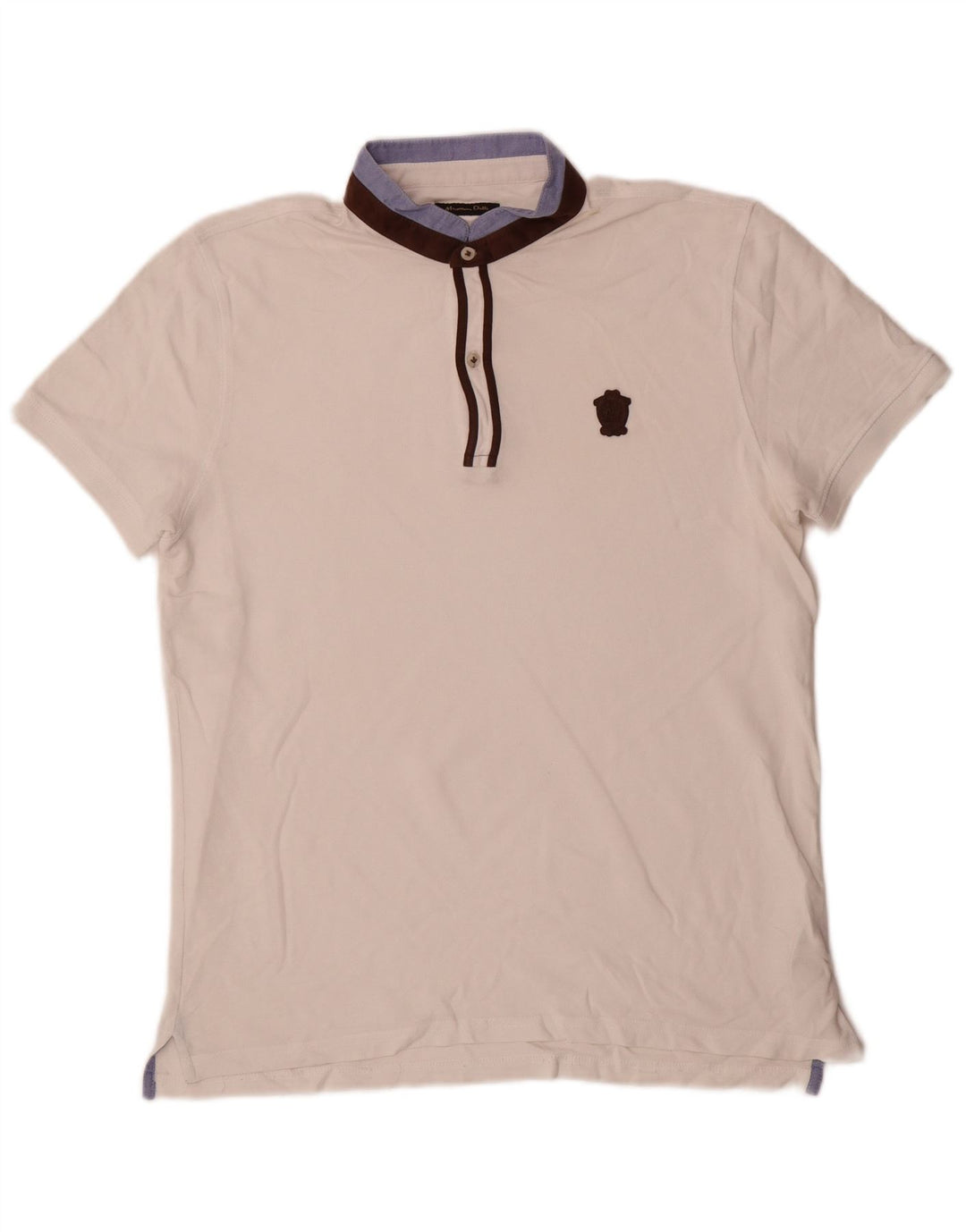 Massimo Dutti muška polo majica srednje bijele boje, pamuk