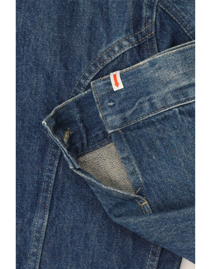 Vintage muška traper jakna UK 44 2XL plavi pamuk