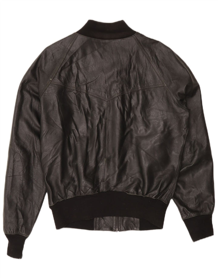 Vintage muška kožna jakna UK 40 velika crna