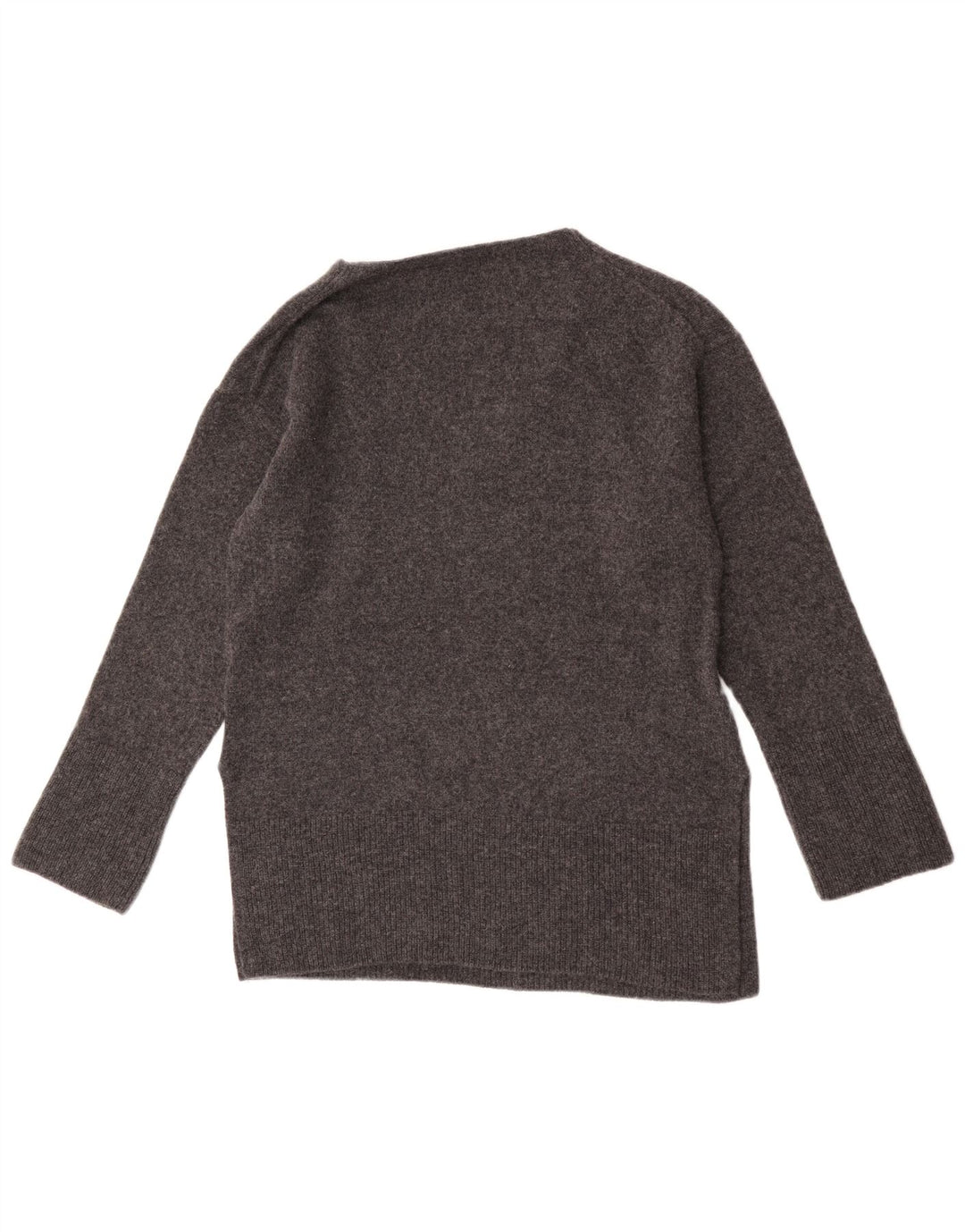 Ženski džemper s V-izrezom Massimo Dutti UK 10 Mala siva vunena