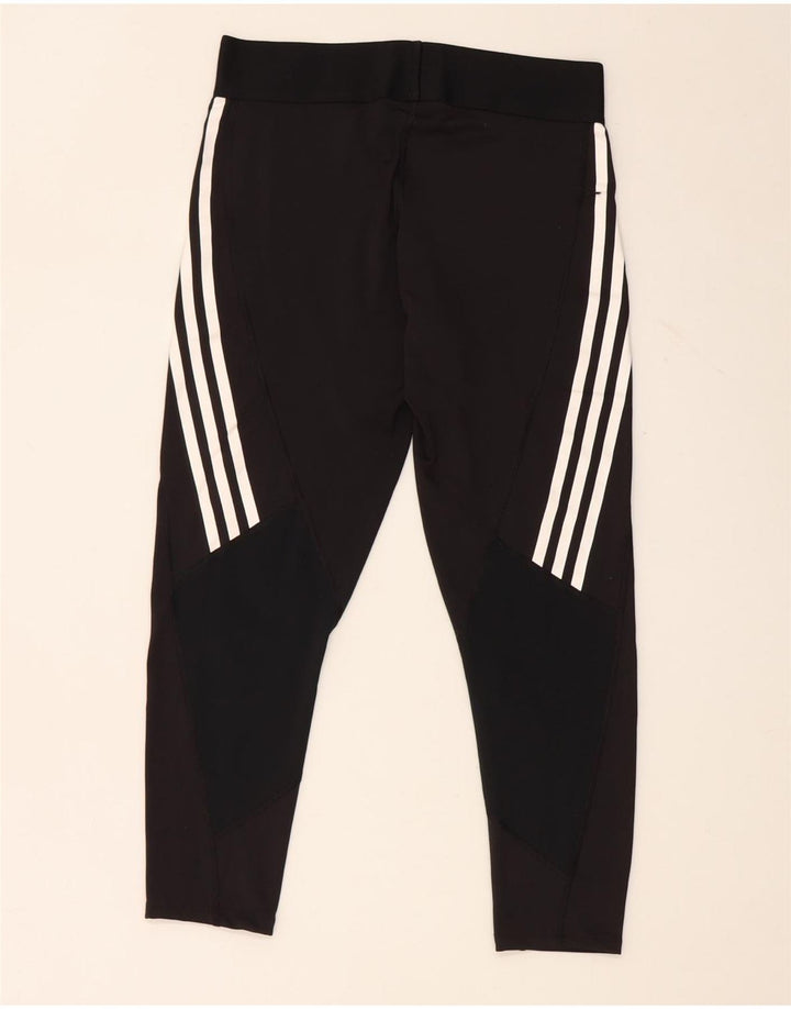 Adidas ženske Aeroready tajice UK 12/14 Srednje crni poliester