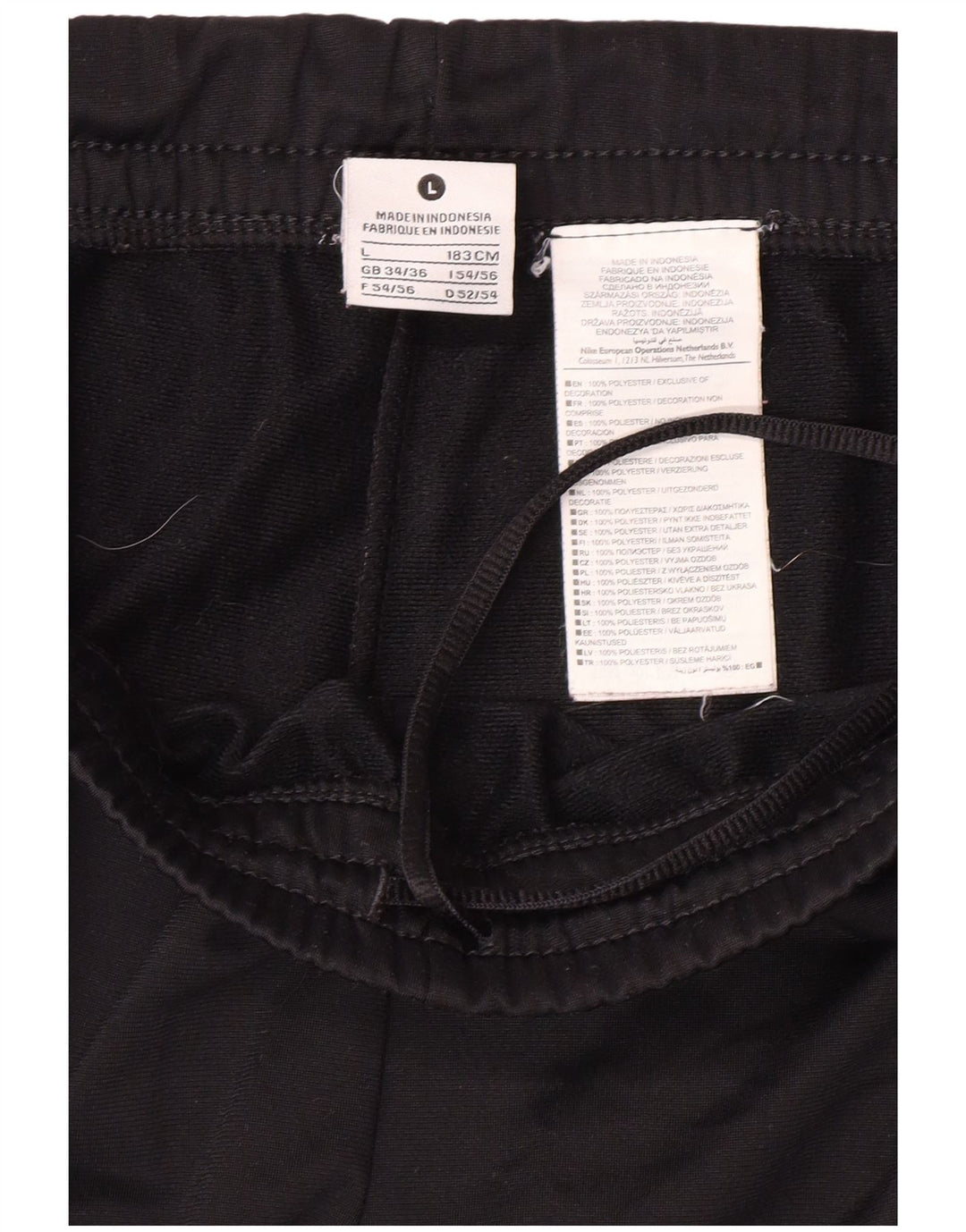 NIKE Muške hlače za trenirku, velike crne poliesterske hlače