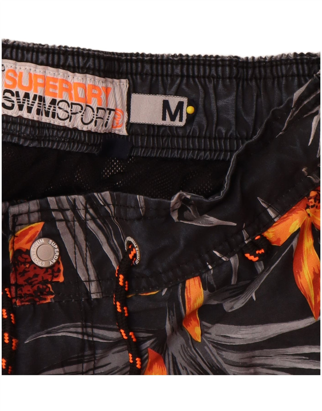 Superdry muške kupaće kratke hlače srednje sive cvjetne poliesterske boje