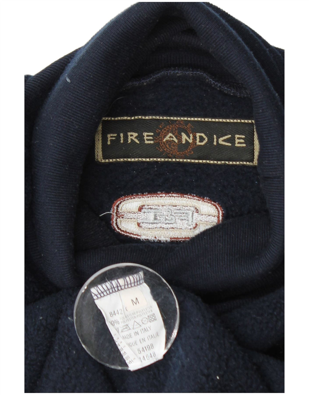 Fire and Ice muški džemper od flisa Srednje tamnoplavi Fair Isle poliester