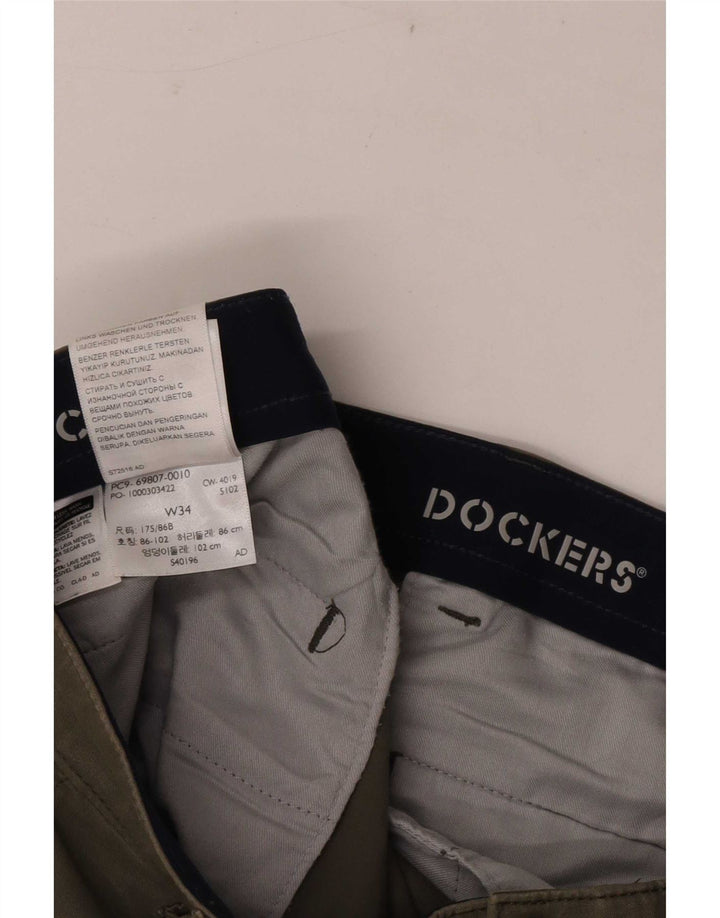 Dockers muške kargo kratke hlače W34 veliki kaki pamuk