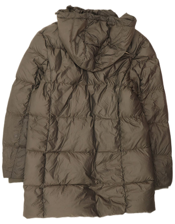 Jack Wills, ženski podstavljeni kaput s kapuljačom UK 14, veliki kaki poliester