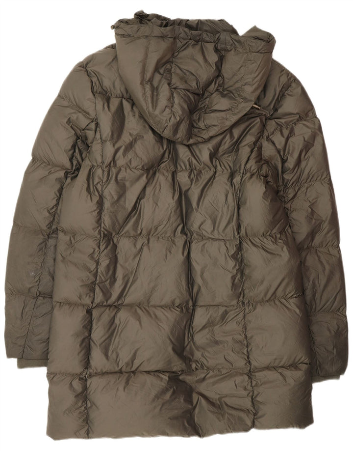 Jack Wills, ženski podstavljeni kaput s kapuljačom UK 14, veliki kaki poliester