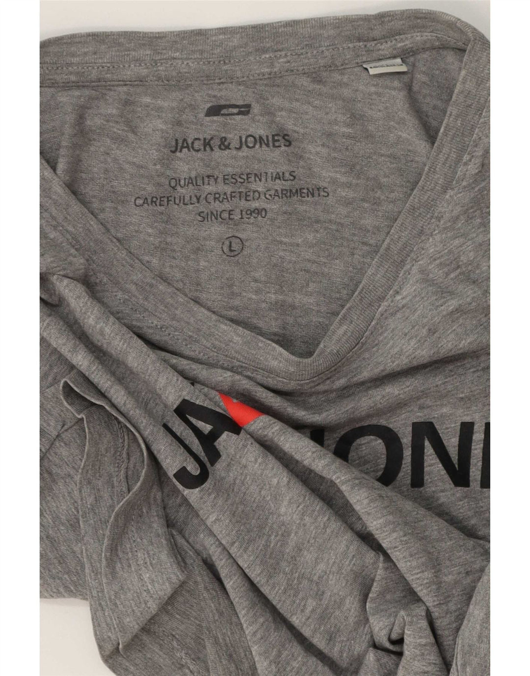 Jack & Jones muška velika siva majica s grafičkim motivima
