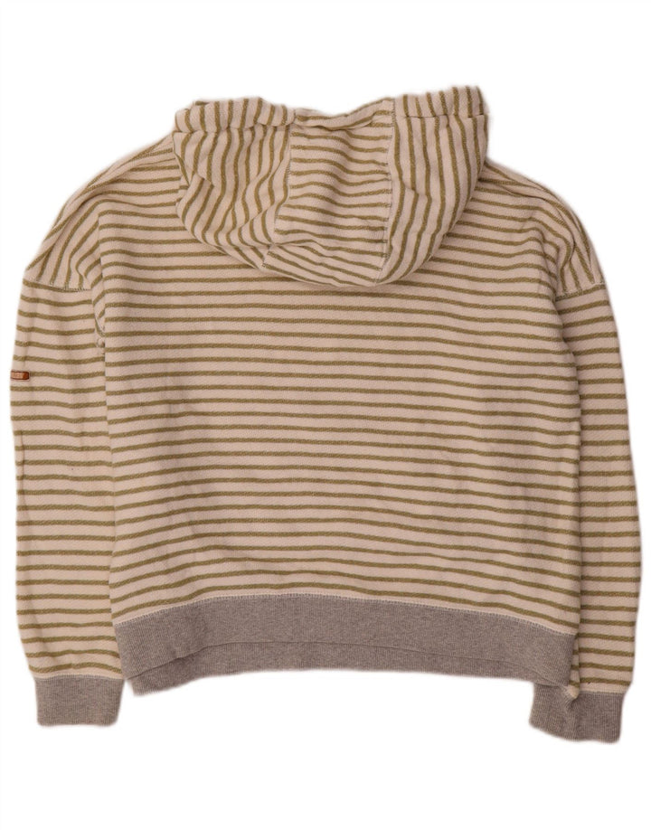 ROXY Ženska prevelika majica s kapuljačom UK 16 Veliki pamuk na bijele pruge