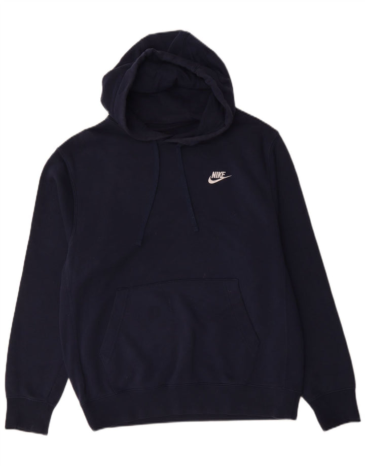 Nike muška majica s kapuljačom Srednje tamnoplavi pamuk