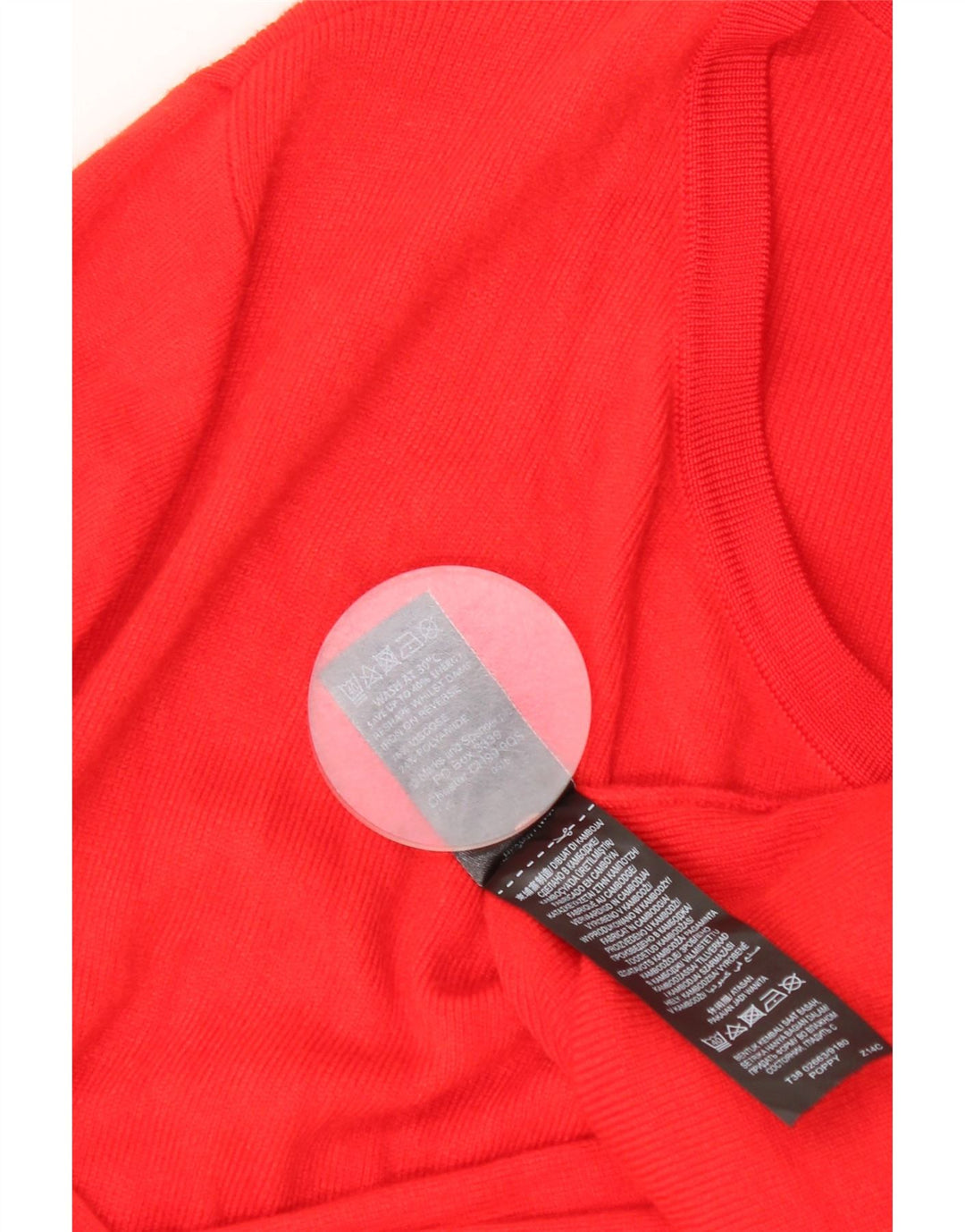 Marks & Spencer ženski otvoreni kardigan pulover UK 16 Large Red
