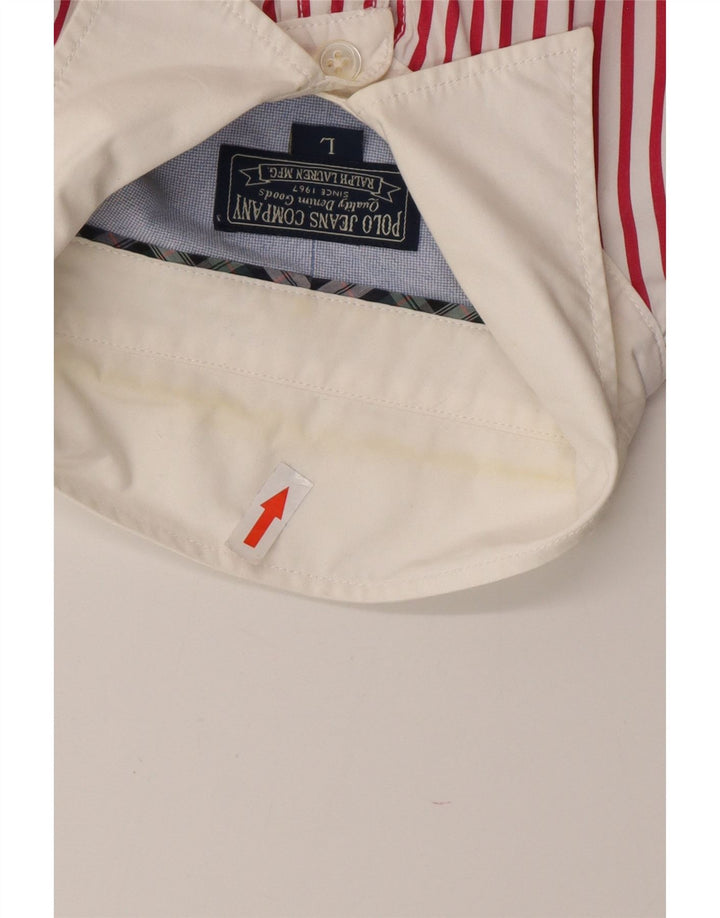 RALPH LAUREN Muška košulja, pamuk s velikim crvenim prugama