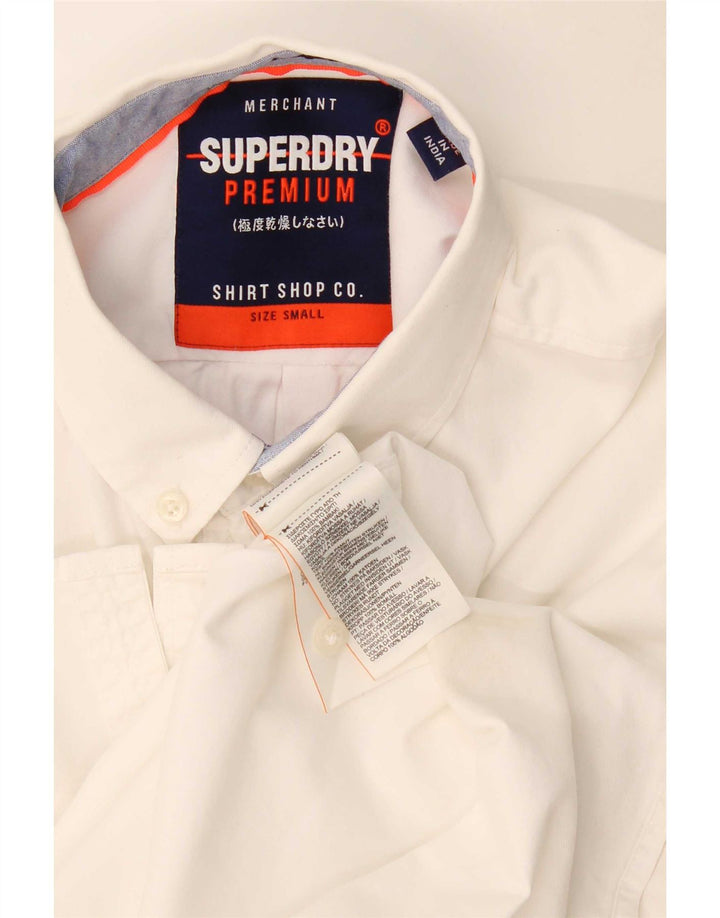 Superdry muška košulja Mala bijela pamučna