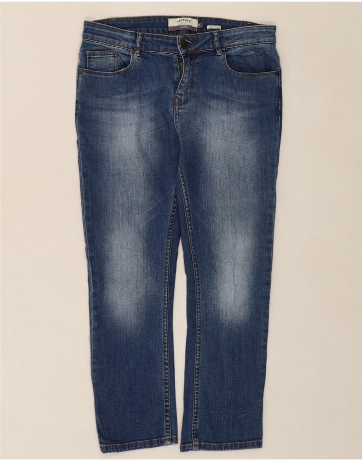 FAT FACE Womens Capri Jeans UK 10 Small W27 L24 Blue Vintage Fat Face and Second-Hand Fat Face from Messina Hembry 