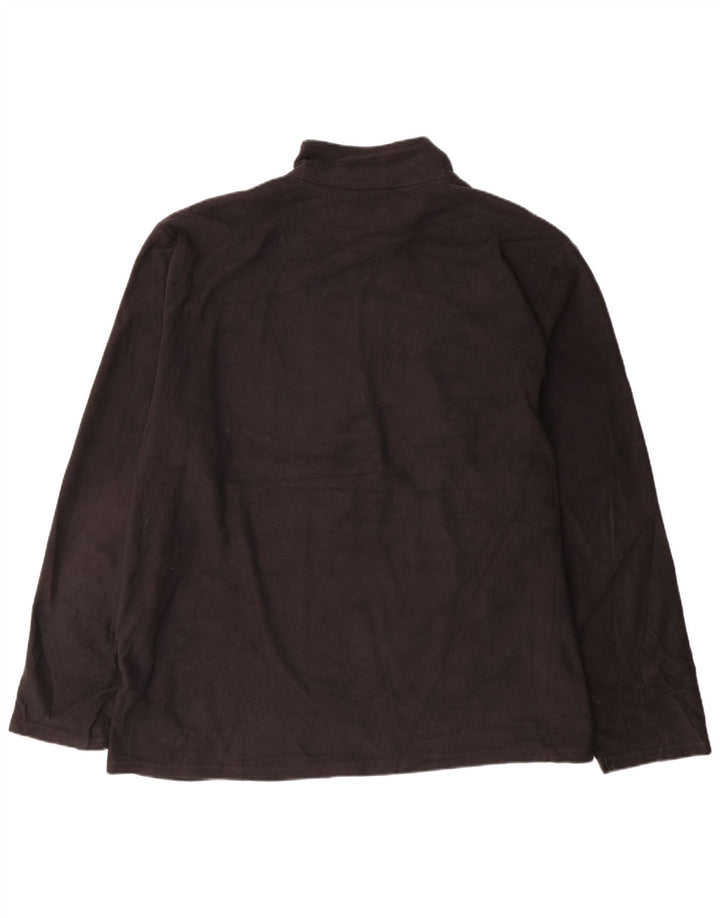 Mountain Warehouse muški džemper od flisa s patentnim izrezom 3XL crni