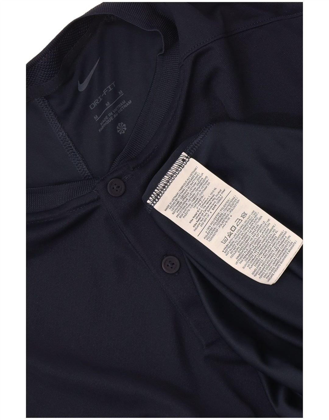 Nike Dri Fit T-Shirt Top Srednje tamnoplavi poliester