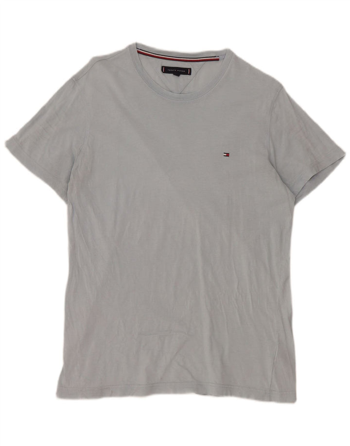 Velika plava pamučna muška majica kratkih rukava Tommy Hilfiger