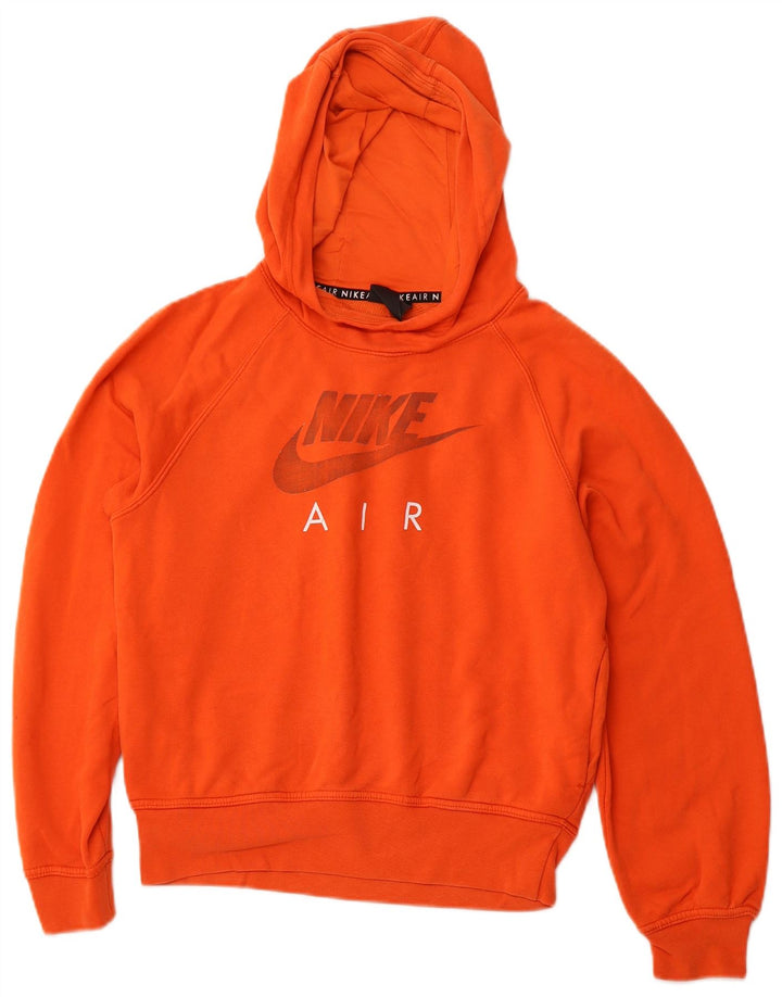 NIKE Ženska majica s kapuljačom s kapuljačom s grafičkim motivima UK 10 Small Orange Colourblock