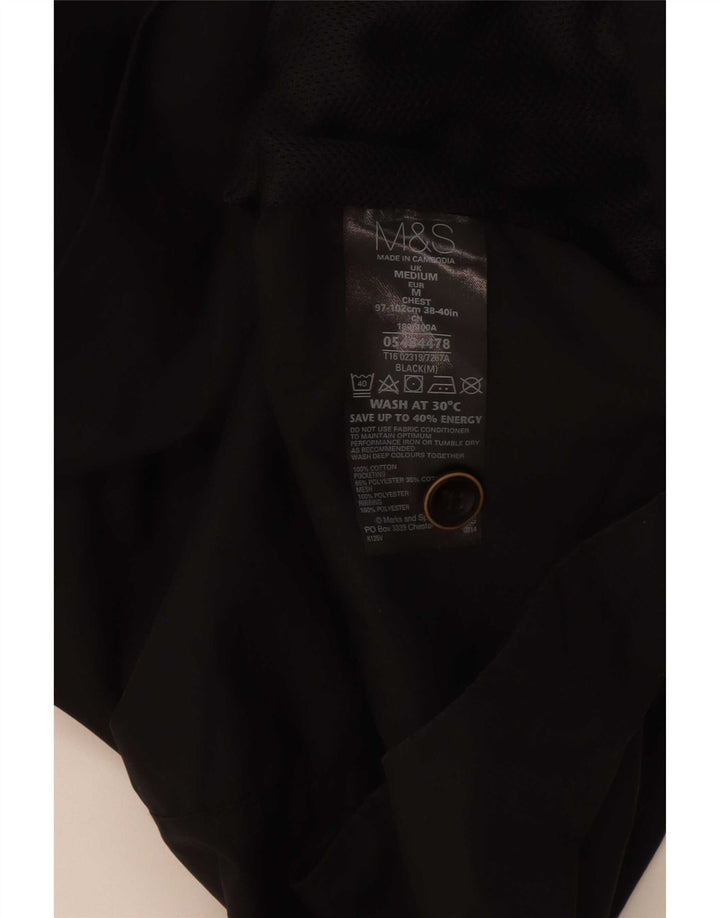 Marks & Spencer muška pomoćna jakna UK 38 srednje crni pamuk
