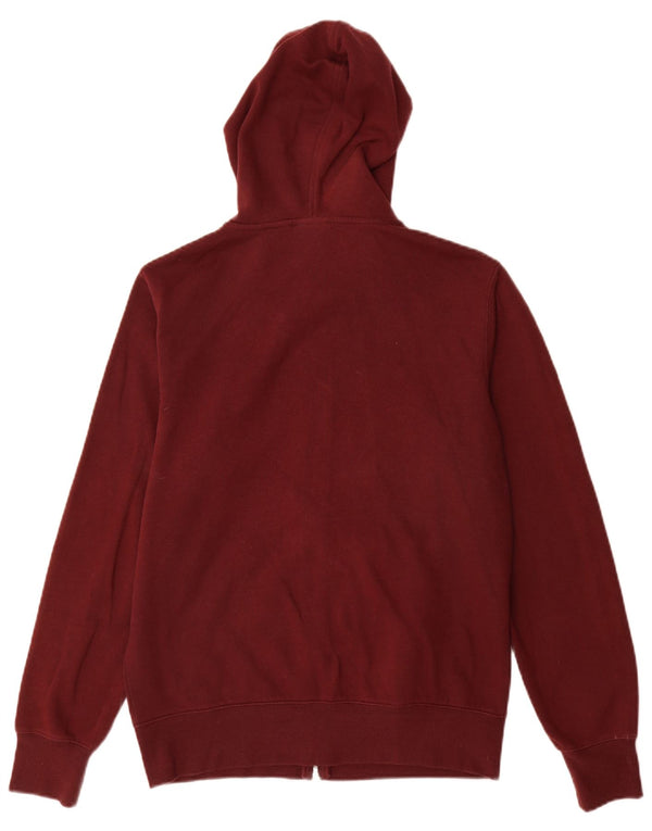 New Balance muški pulover s kapuljačom s patentnim zatvaračem, mali, tamnocrveni pamuk