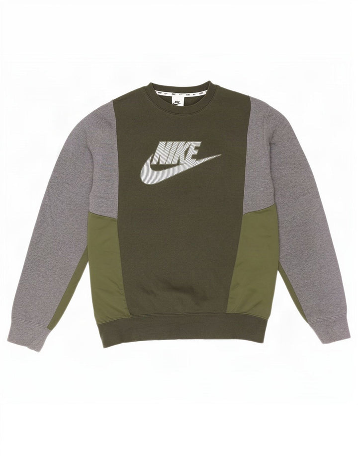 Nike muška trenirka s grafičkim motivima, srednji kaki pamuk