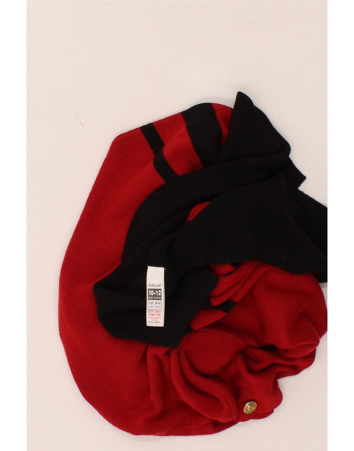 ST. BERNARD Womens Roll Neck Jumper Sweater EU 38/40 Medium Red Vintage St. Bernard and Second-Hand St. Bernard from Messina Hembry 