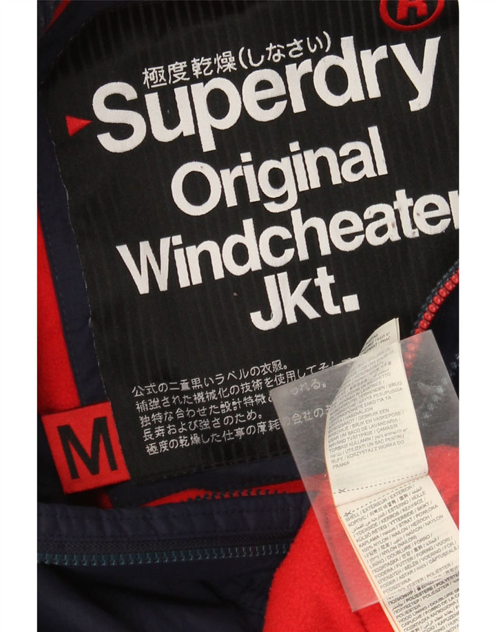 Superdry ženska vjetrovka s grafičkim motivima UK 14 srednje tamnoplava