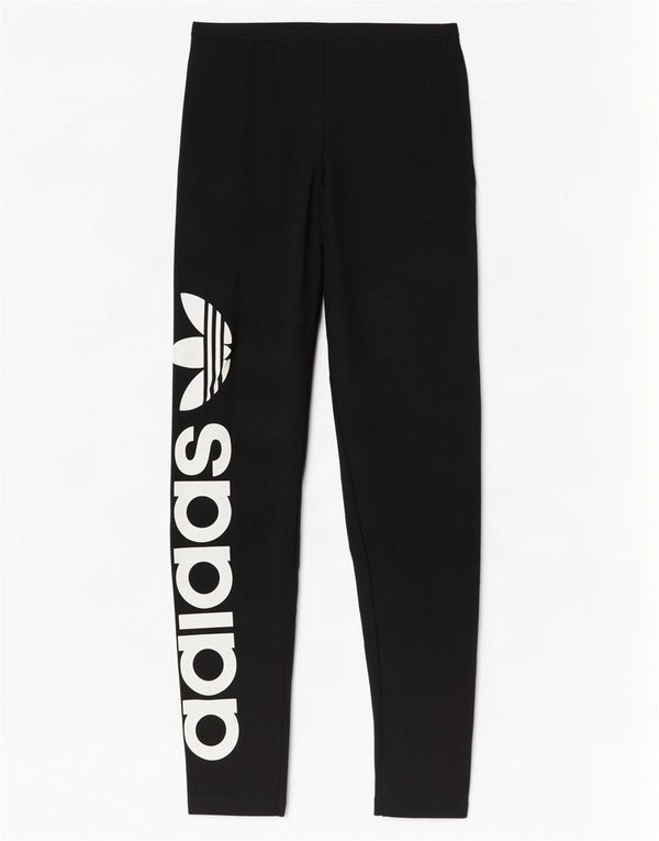 Adidas ženske grafičke tajice UK 10 male crne pamučne
