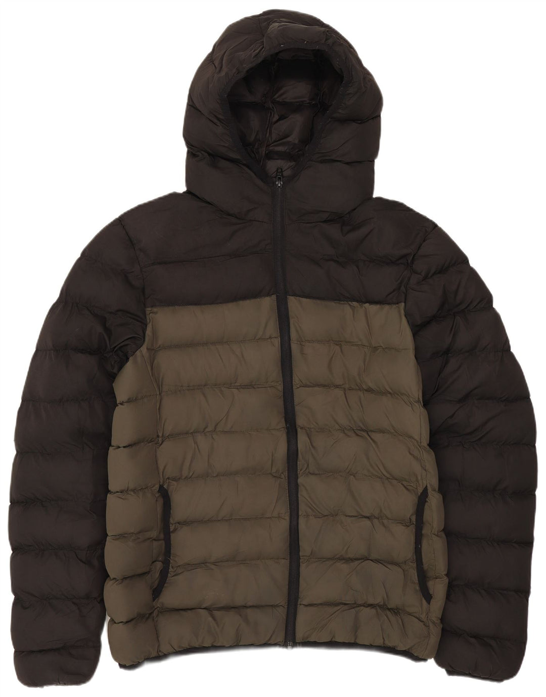 French Connection Ženska podstavljena jakna UK 14 Srednji kaki poliester