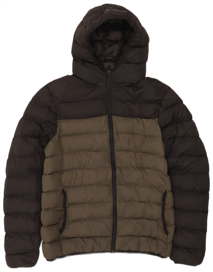 French Connection Ženska podstavljena jakna UK 14 Srednji kaki poliester