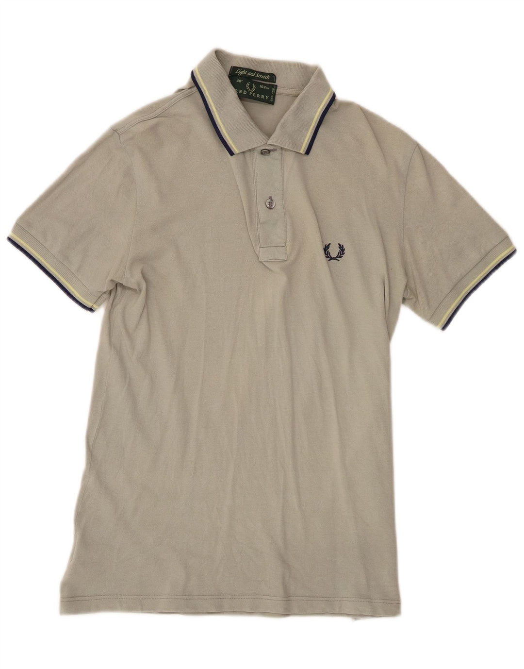Fred Perry muška polo majica mala pamučna siva na pruge