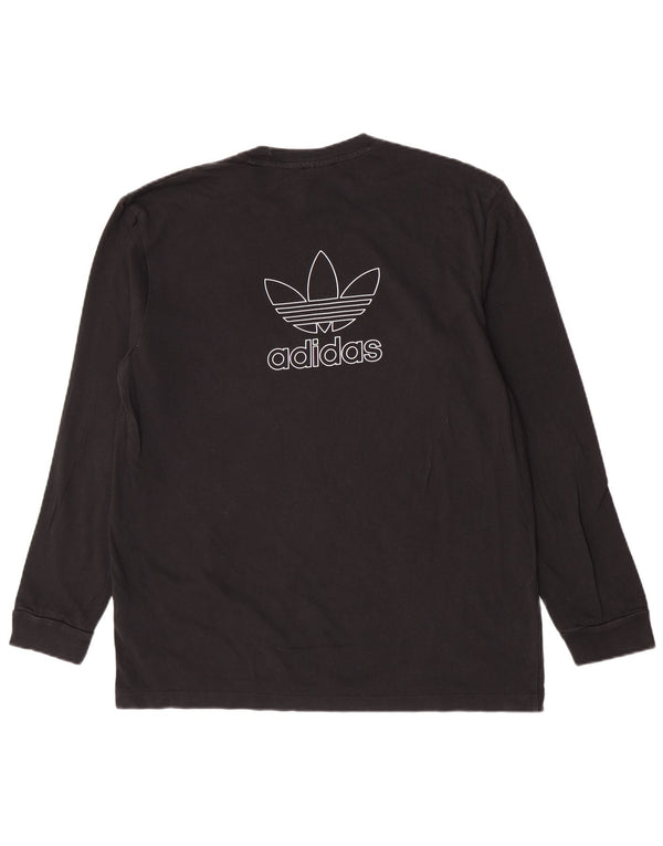 Adidas muška majica dugih rukava s grafikama, veliki crni pamuk