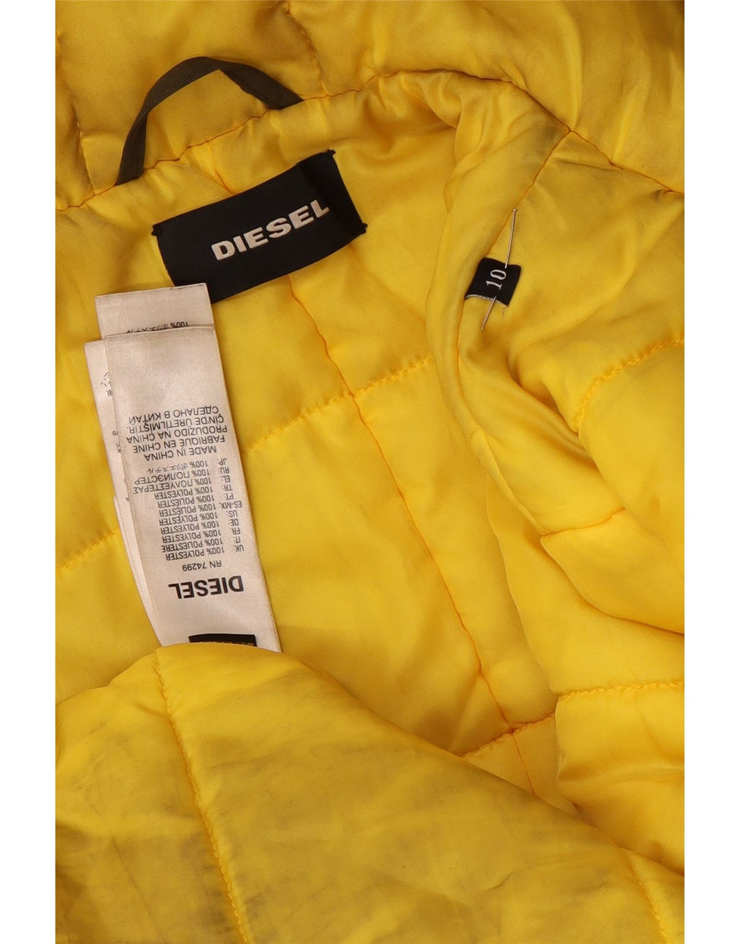 Diesel jakna s kapuljačom za dječake 9-10 godina kaki poliester