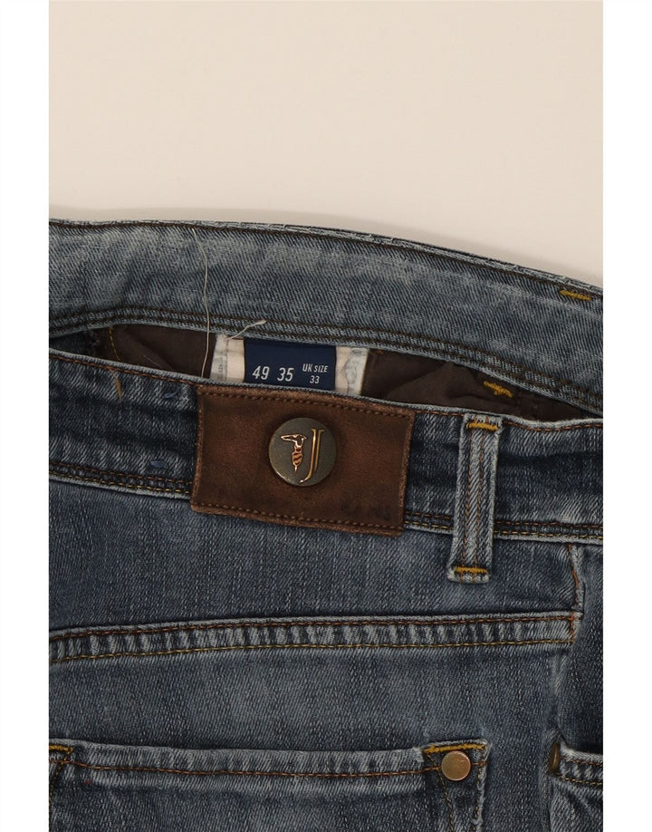 TRUSSARDI Mens Slim Jeans W33 L27 Blue Vintage Trussardi and Second-Hand Trussardi from Messina Hembry 