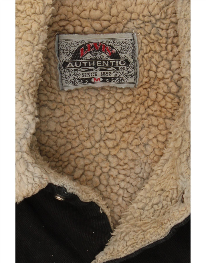 Levi's muška traper šerpa jakna UK 38 srednje crna