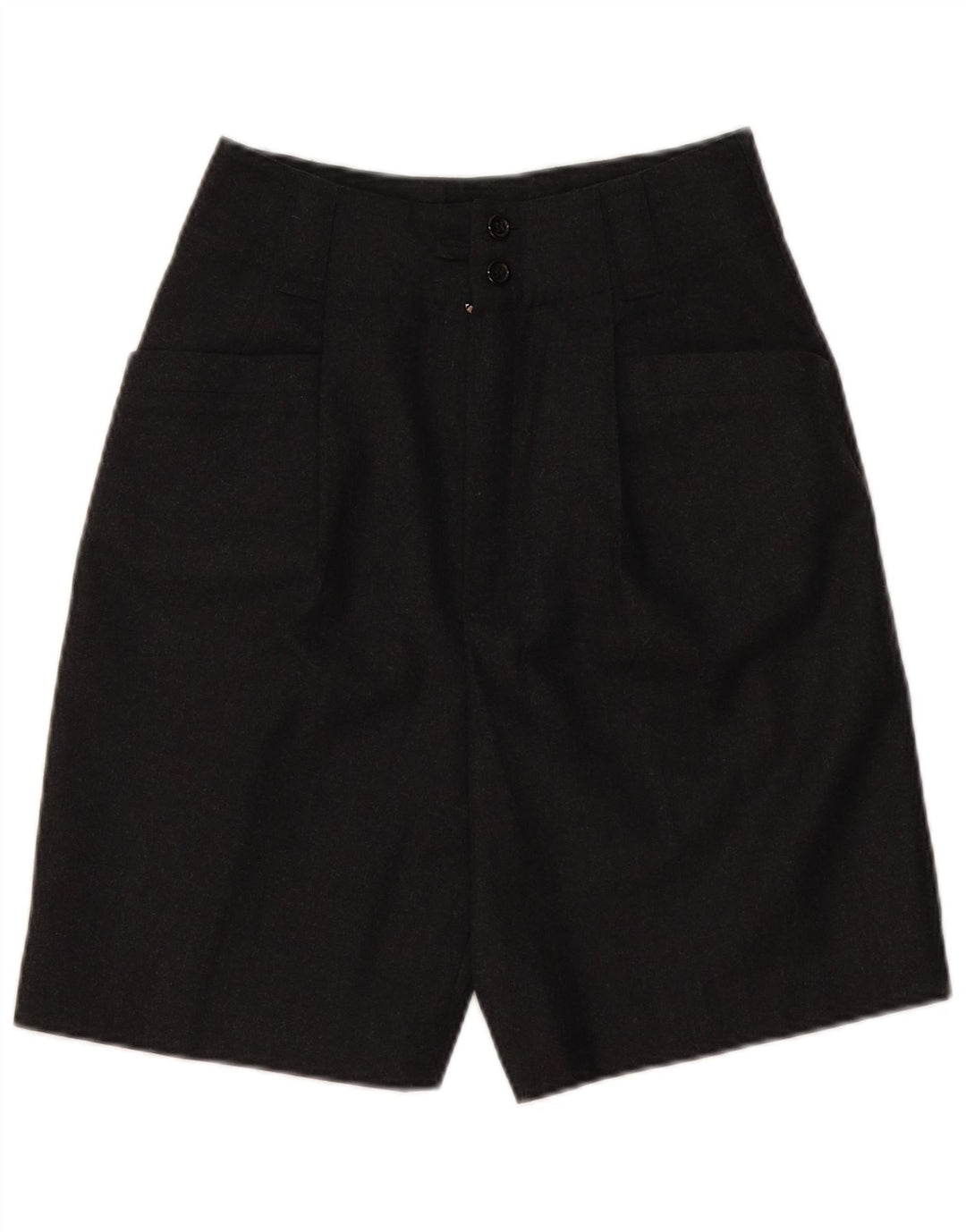 VINTAGE Ženske ležerne kratke hlače visokog struka EU 36 male W28 siva nova vuna