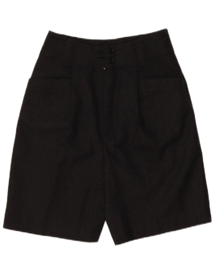 VINTAGE Ženske ležerne kratke hlače visokog struka EU 36 male W28 siva nova vuna