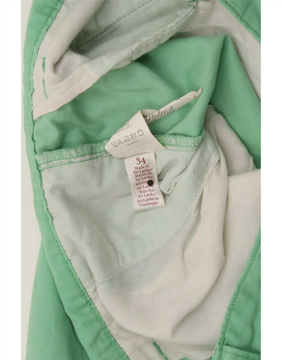 PENGUIN Womens Chino Shorts W34 Large  Green Cotton Vintage Penguin and Second-Hand Penguin from Messina Hembry 