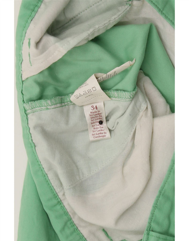 PENGUIN Womens Chino Shorts W34 Large  Green Cotton Vintage Penguin and Second-Hand Penguin from Messina Hembry 