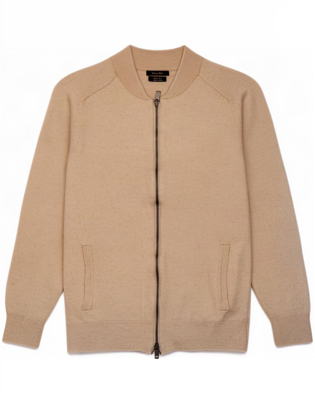 Massimo Dutti ženski kardigan pulover UK 12 srednje bež vune