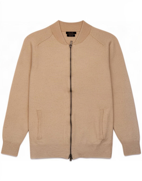 Massimo Dutti ženski kardigan pulover UK 12 srednje bež vune