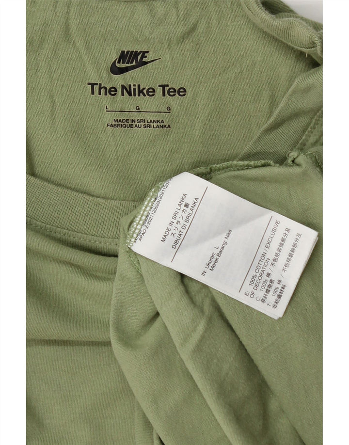 Nike Muška majica kratkih rukava Veliki zeleni pamuk