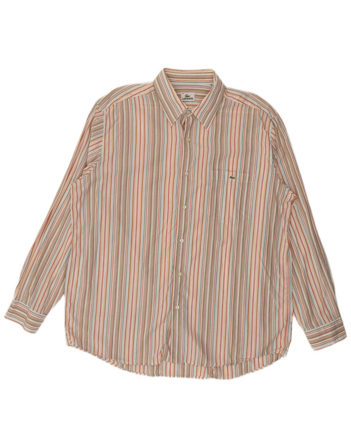 Lacoste muška košulja veličina 44 XL na višebojne pruge