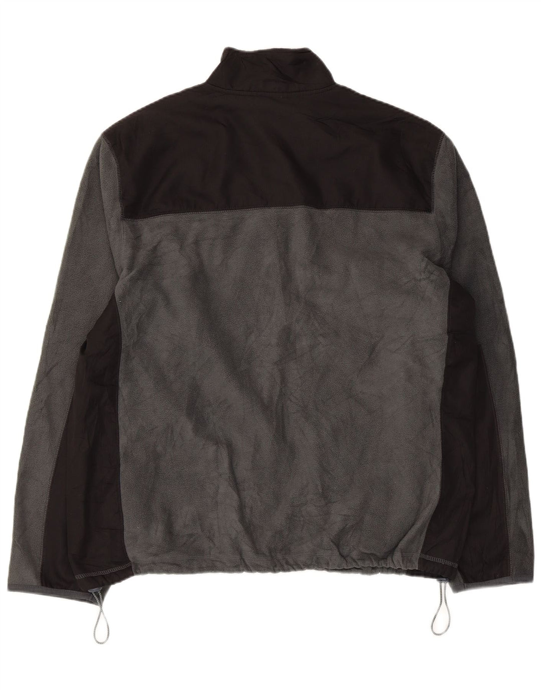 Početna muška jakna od flisa UK 42/44 veliki sivi poliester u boji