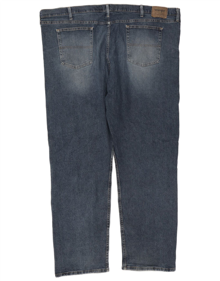 Wrangler muške ravne traperice W52 L32 plavi pamuk