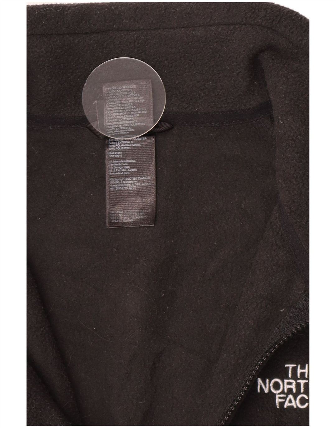The North Face muška jakna s podstavom od flisa UK 38 srednji crni poliester