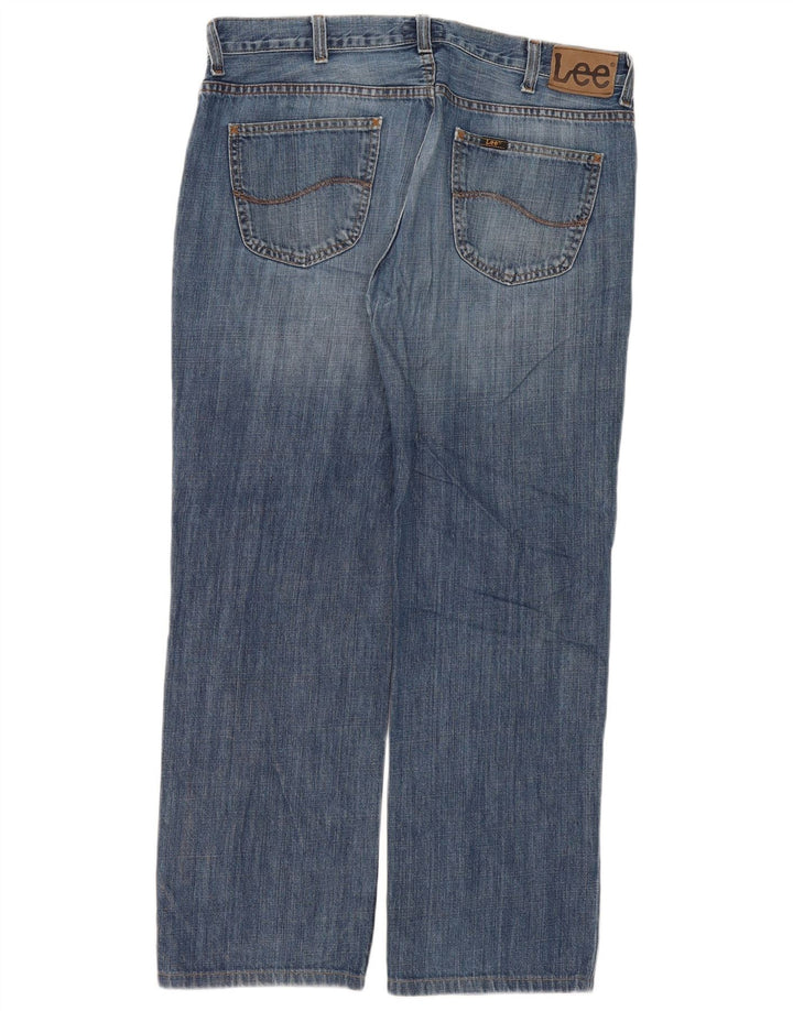 Lee Mens Seattle Straight Jeans W38 L30 Plavi pamuk