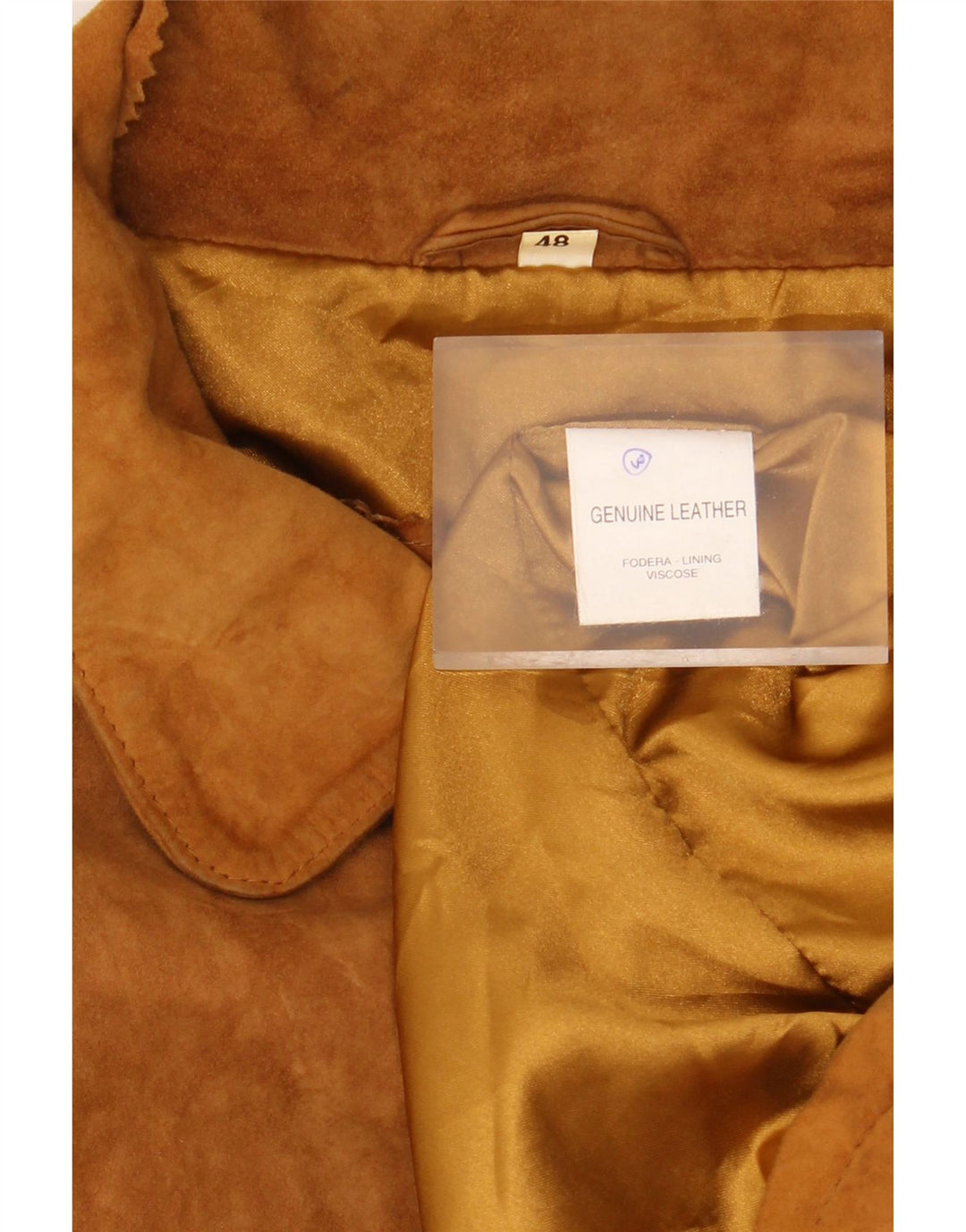 VINTAGE muška prevelika jakna od brušene kože IT 48 srednje smeđe kože