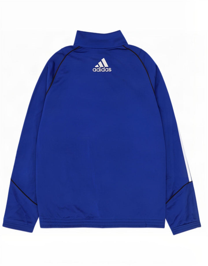 Adidas muška trenirka gornja jakna srednje plavi poliester