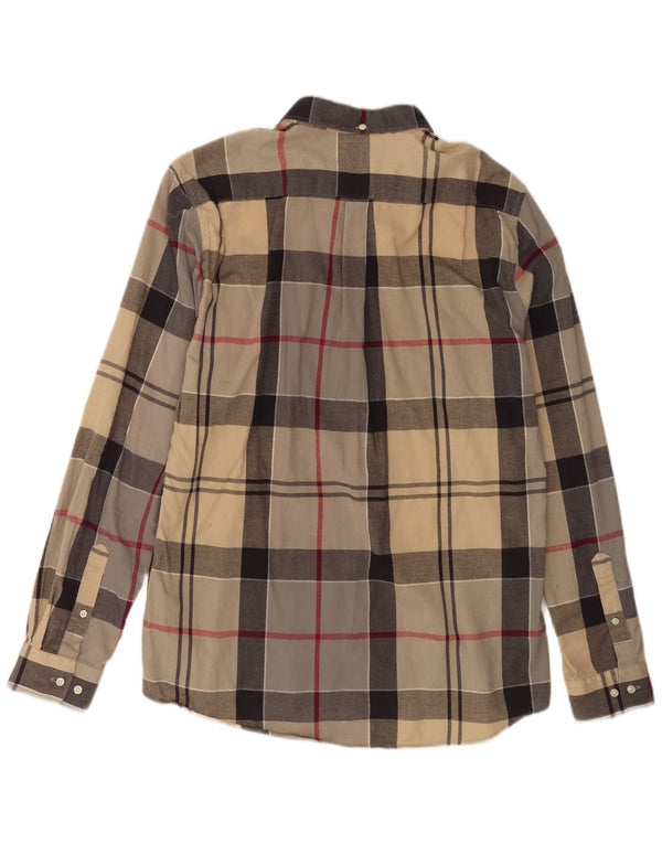 Barbour muška krojena košulja velikog bež kariranog pamuka